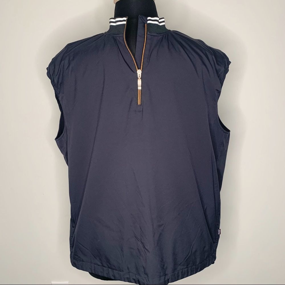 Tommy Bahama 18 Golf Black 1/4 Zip Nylon Windbreaker Vest in Size XXL